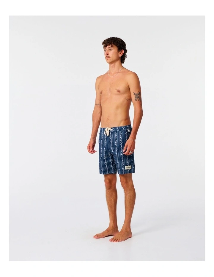 Peace Floral Trunk 16 Inch in Worker Blue image 4