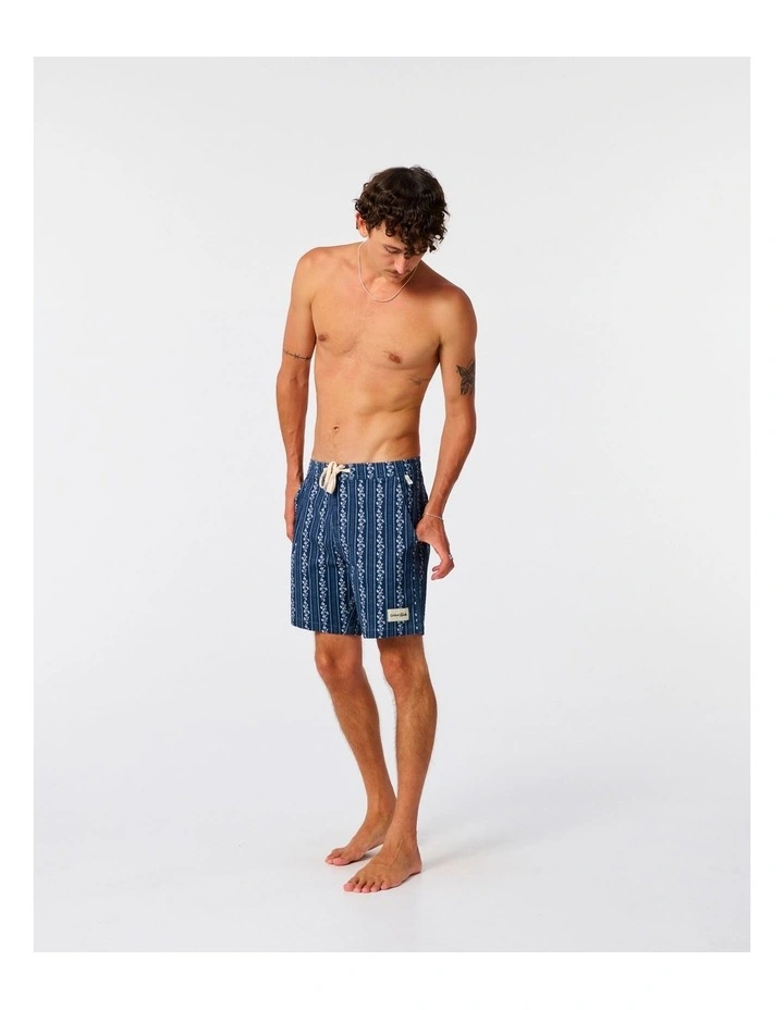 Peace Floral Trunk 16 Inch in Worker Blue image 5