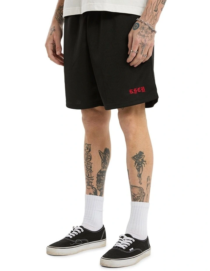 Two Step Basketball Shorts in Black image 3