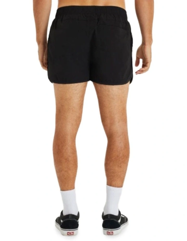 Darkness Elastic Waist Shorts in Black image 2