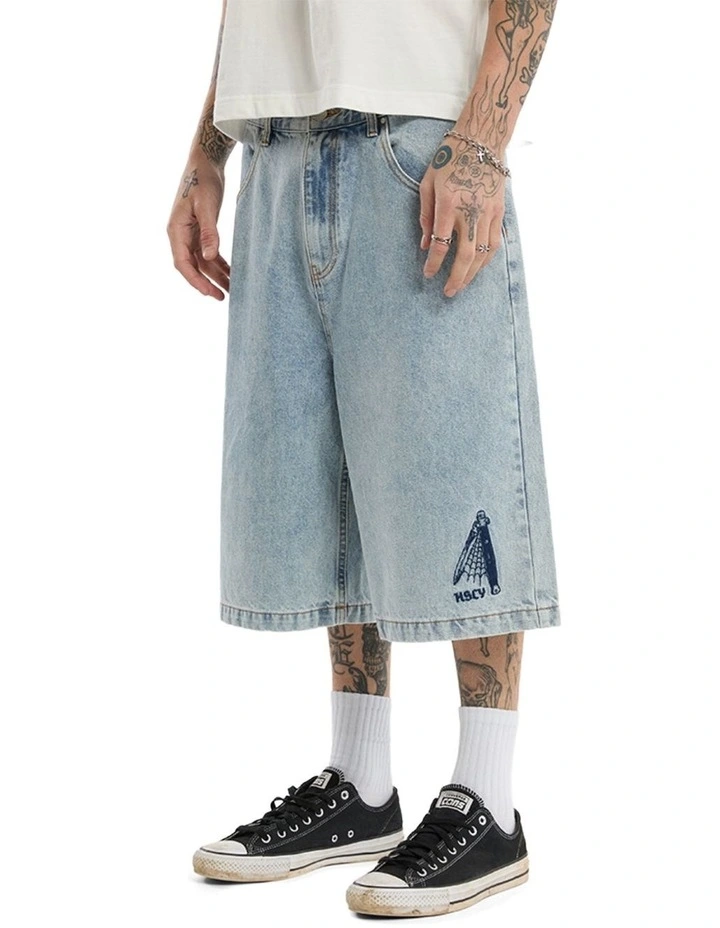 K7 Super Baggy Jorts in Blue image 6