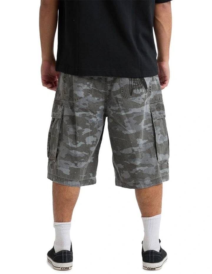K7 Super Baggy Cargo Shorts in Multi image 2