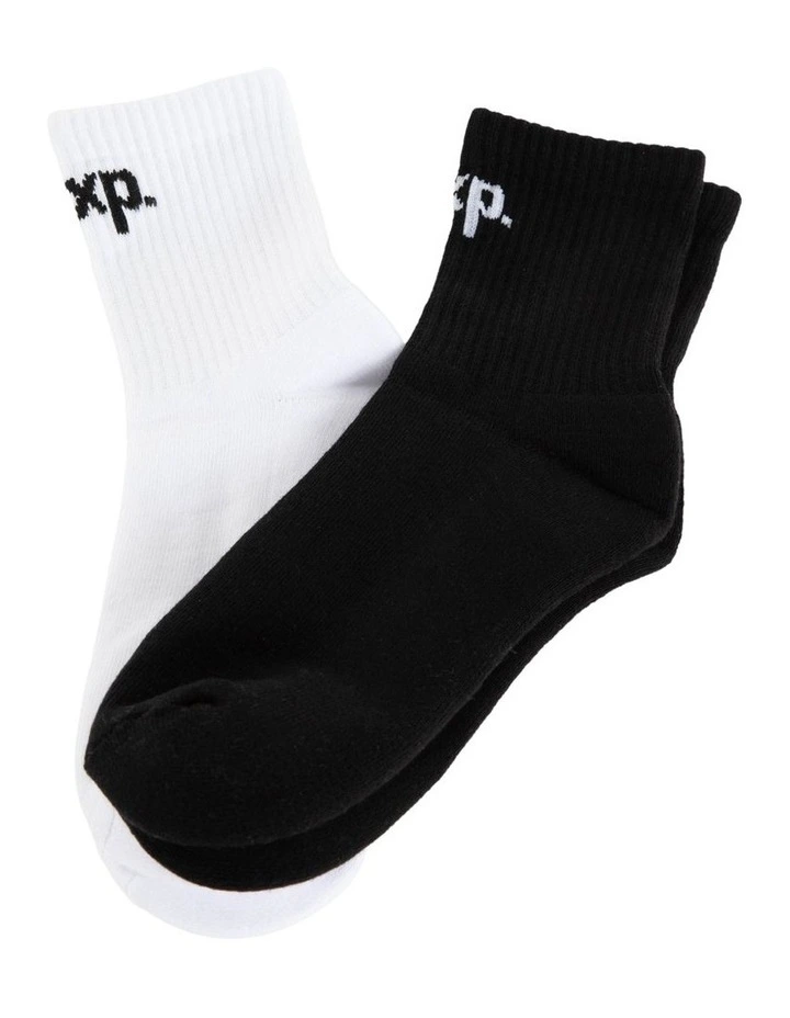 Original Mix Socks 2 Pack in Black/White image 1