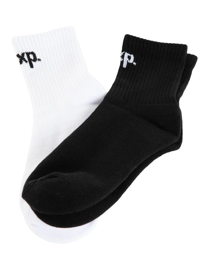 Original Mix Socks 2 Pack in Black/White image 2