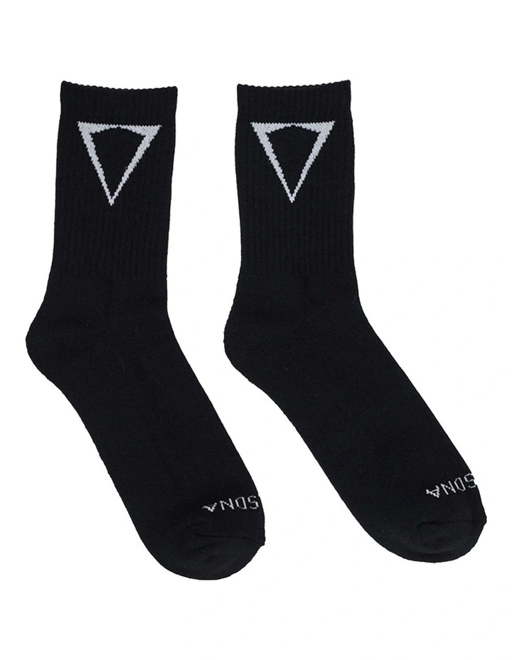 Training Mix Socks 2 Pack in Jet Black image 1