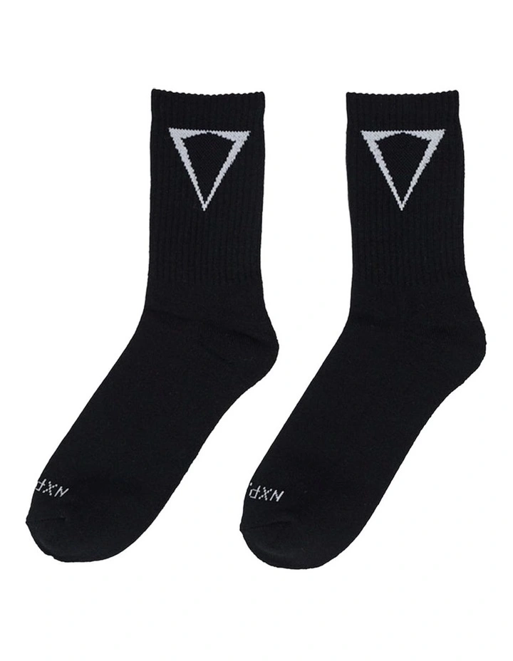 Training Mix Socks 2 Pack in Jet Black image 2