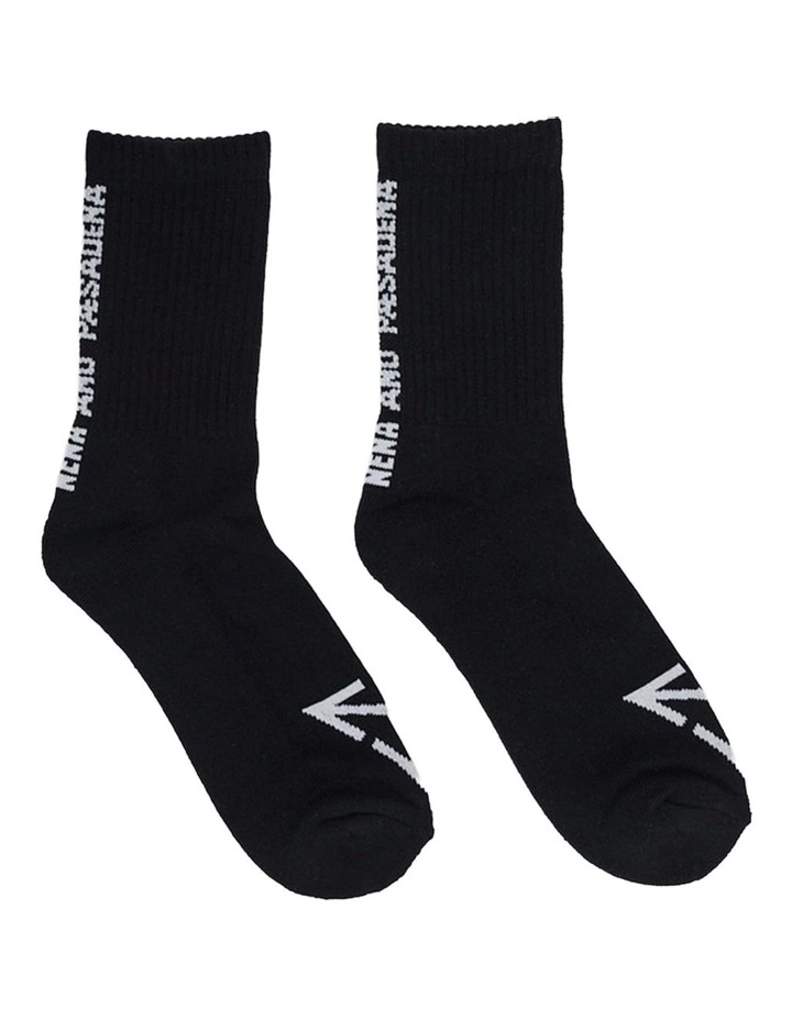 Training Mix Socks 2 Pack in Jet Black image 3