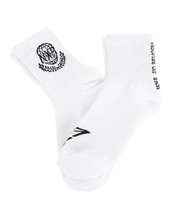 Global Mix Socks 2 Pack in Optical White