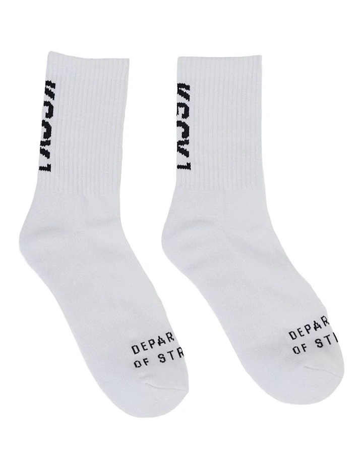 Raid Mid Socks 2 Pack in White image 1