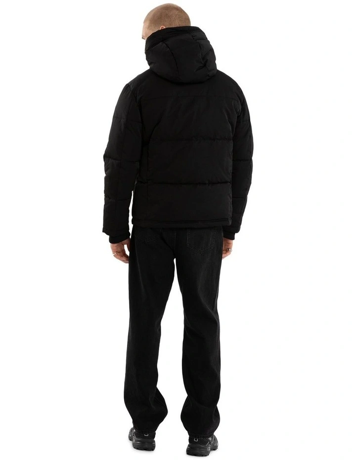 Onus Hoodied Puffer in Black image 5