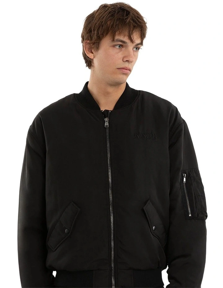 Realm Bomber Jacket in Black image 1