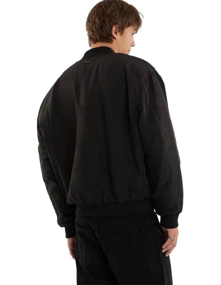 Realm Bomber Jacket in Black image 2