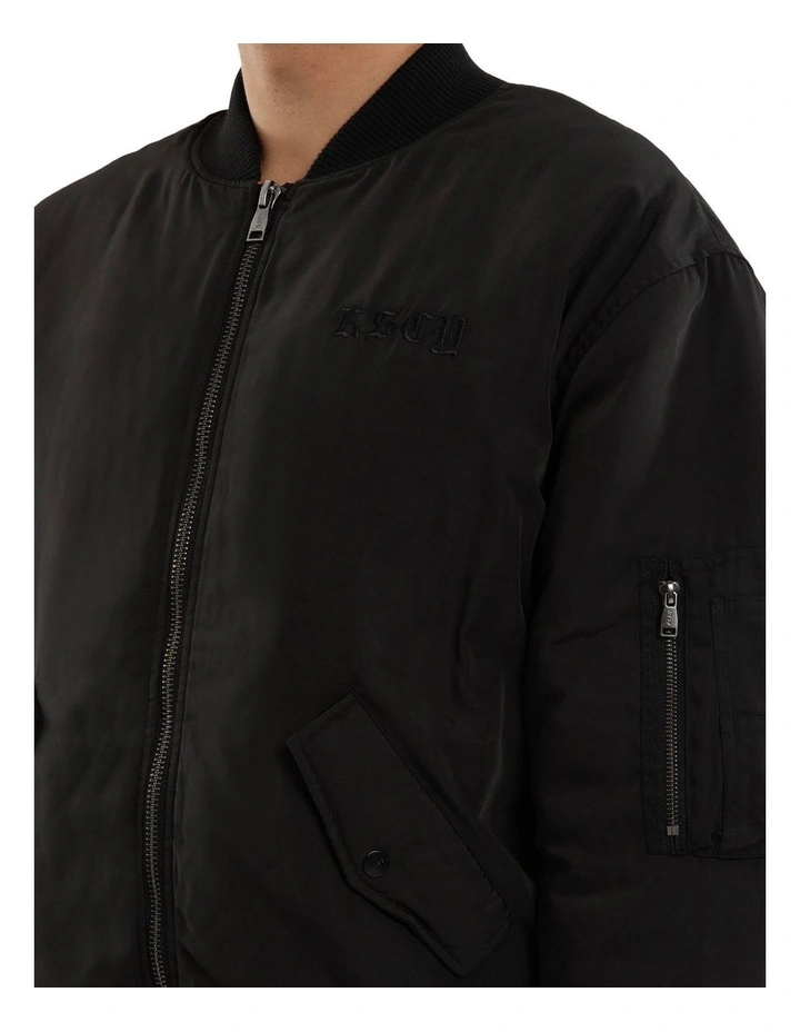 Realm Bomber Jacket in Black image 4
