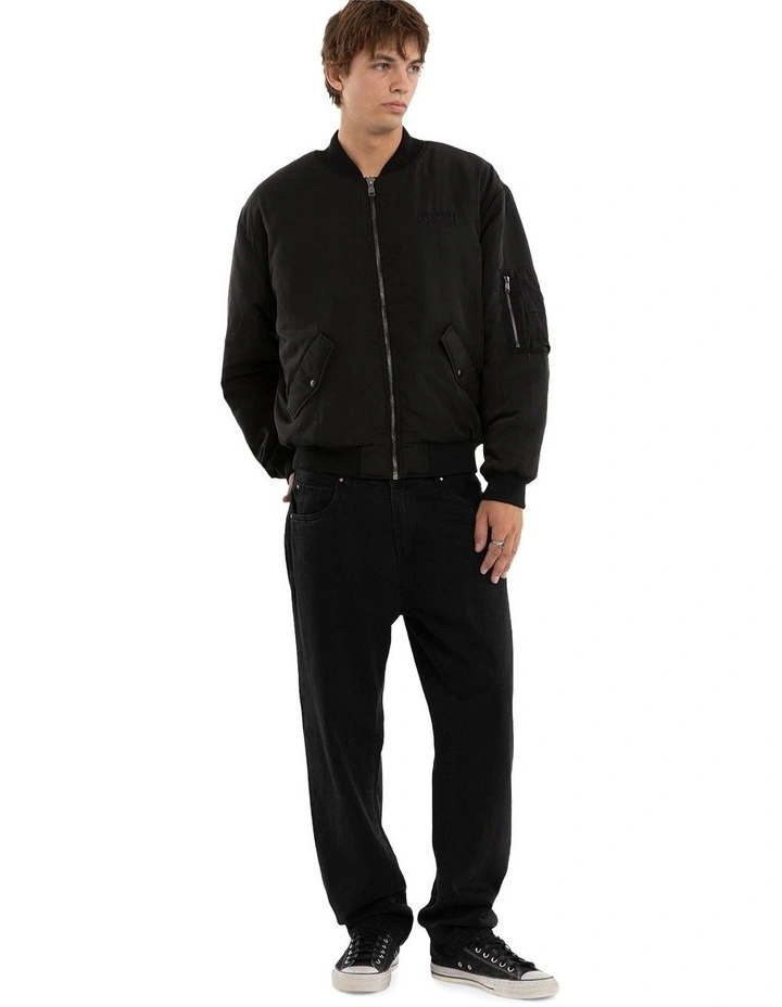 Realm Bomber Jacket in Black image 6