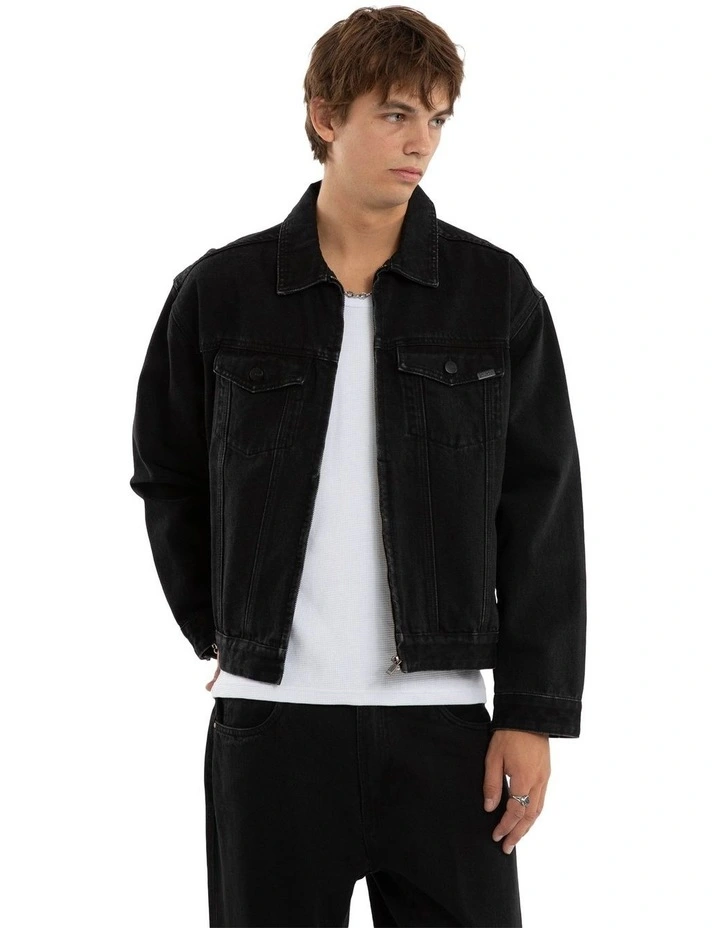 Expanse Denim Jacket in Black image 1