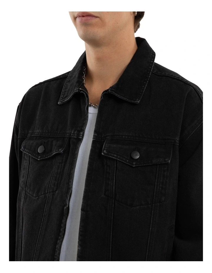 Expanse Denim Jacket in Black image 2