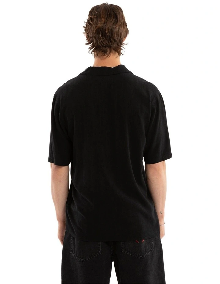 Shadowrun Short Sleeve Button Up Shirt in Black image 2