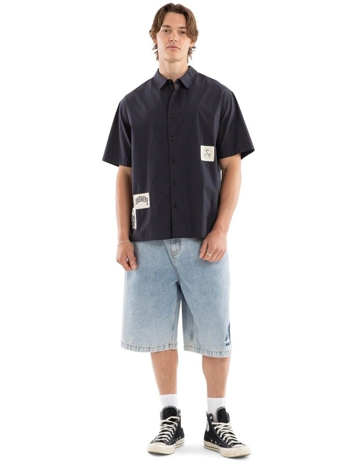 Ashfall Short Sleeve Skate Shirt in Grey image 6