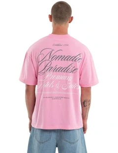 Banksia Cropped Resort T-shirt in Pink