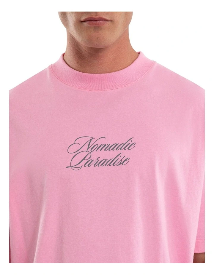 Banksia Cropped Resort T-shirt in Pink image 4