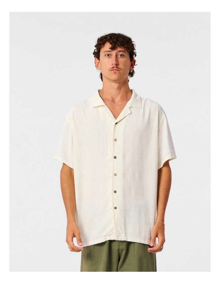 Ernie Resort Shirt in Cream image 1