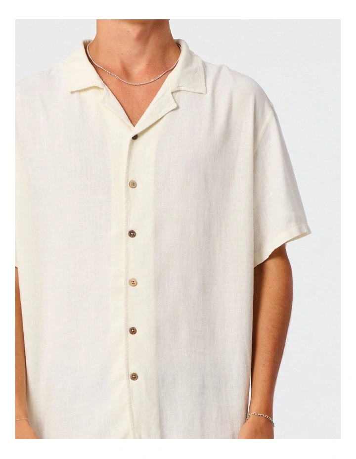 Ernie Resort Shirt in Cream image 4