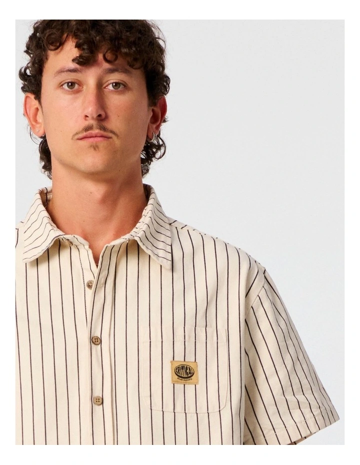 Portals Short Sleeve Shirt in White image 4