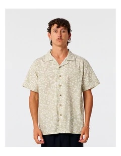 Sundazed Short Sleeve Resort Shirt in Green