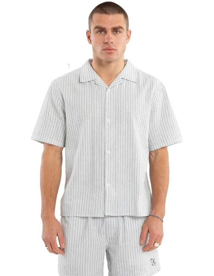 Sunset Cabana Shirt in Teal image 1