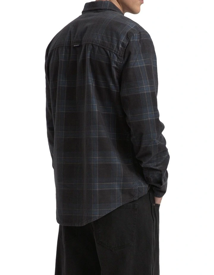 Fiction Cord Long Sleeve Shirt in Blue image 3