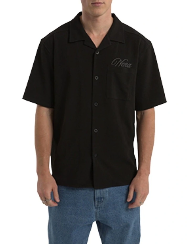 Comfort Short Sleeve Shirt in Black image 1
