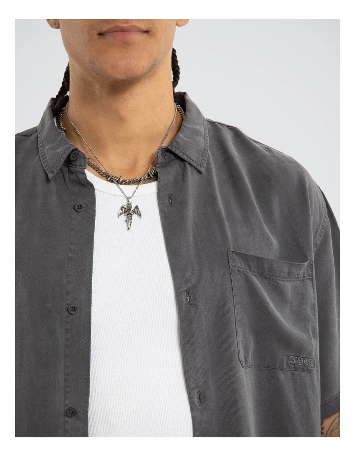 Acid Charcoal Ss Shirt image 4