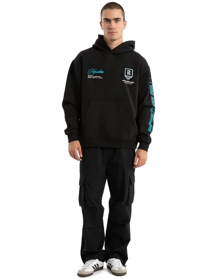 AFL Port Adelaide Season Hoodie in Black image 3