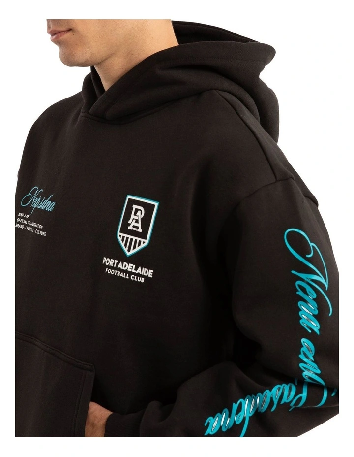 AFL Port Adelaide Season Hoodie in Black image 5