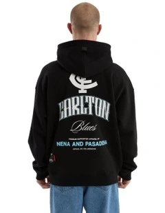 Carlton Fighter Hoodie in Jet Black