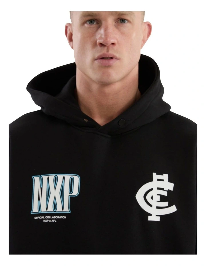 Carlton Fighter Hoodie in Jet Black image 4