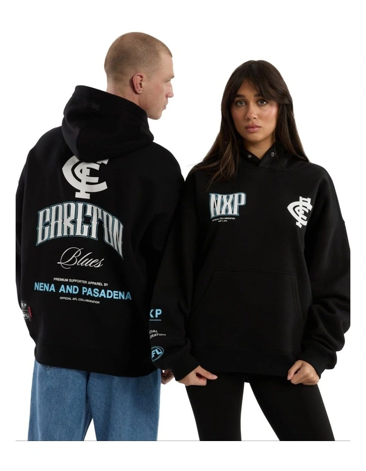 Carlton Fighter Hoodie in Jet Black image 6