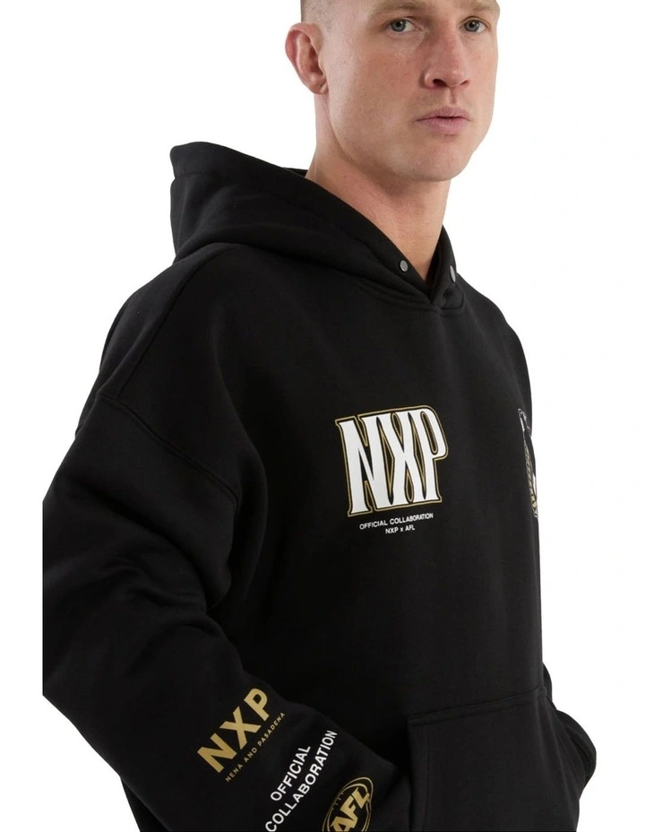Collingwood Fighter Hoodie in Jet Black image 4