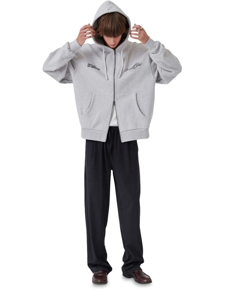 Ns Zip Hood in Grey image 4