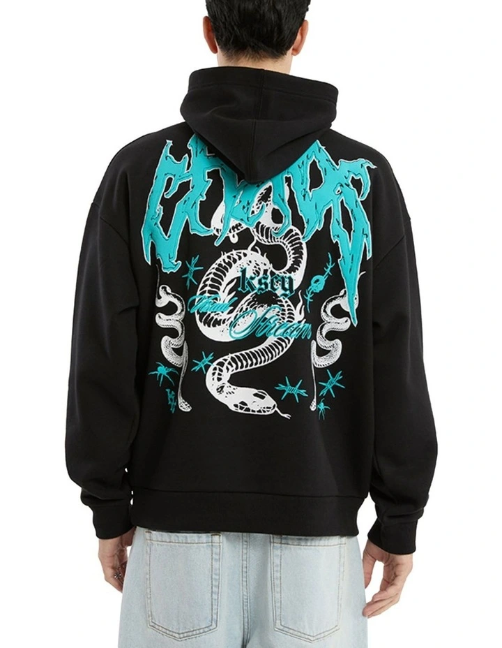 Agnus Oversized Hoodie in Black image 2