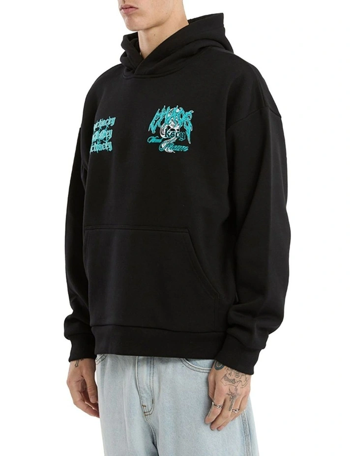 Agnus Oversized Hoodie in Black image 6