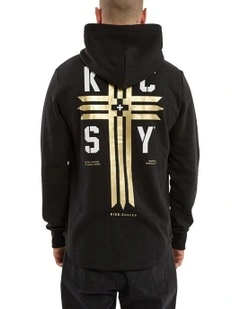 Guardian Dual Curved Hoodie in Black