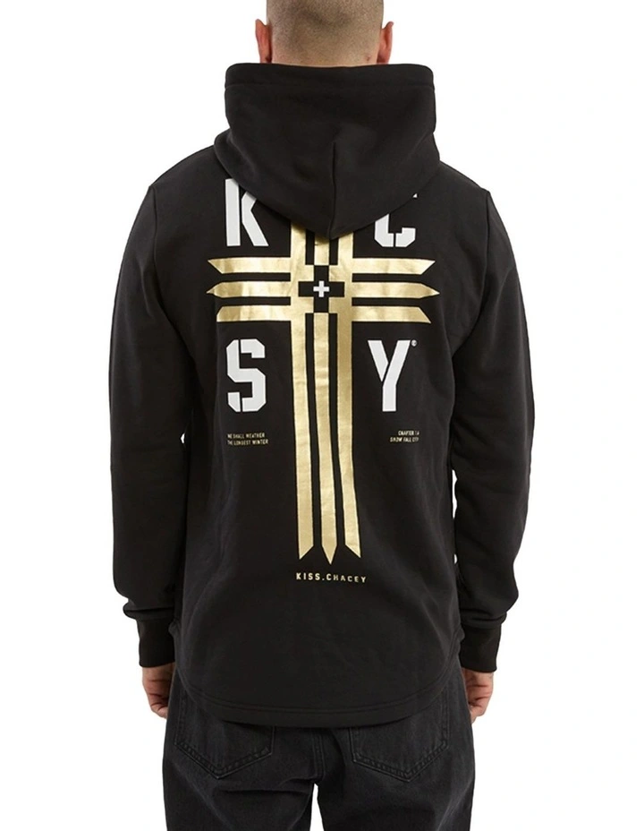 Guardian Dual Curved Hoodie in Black image 2