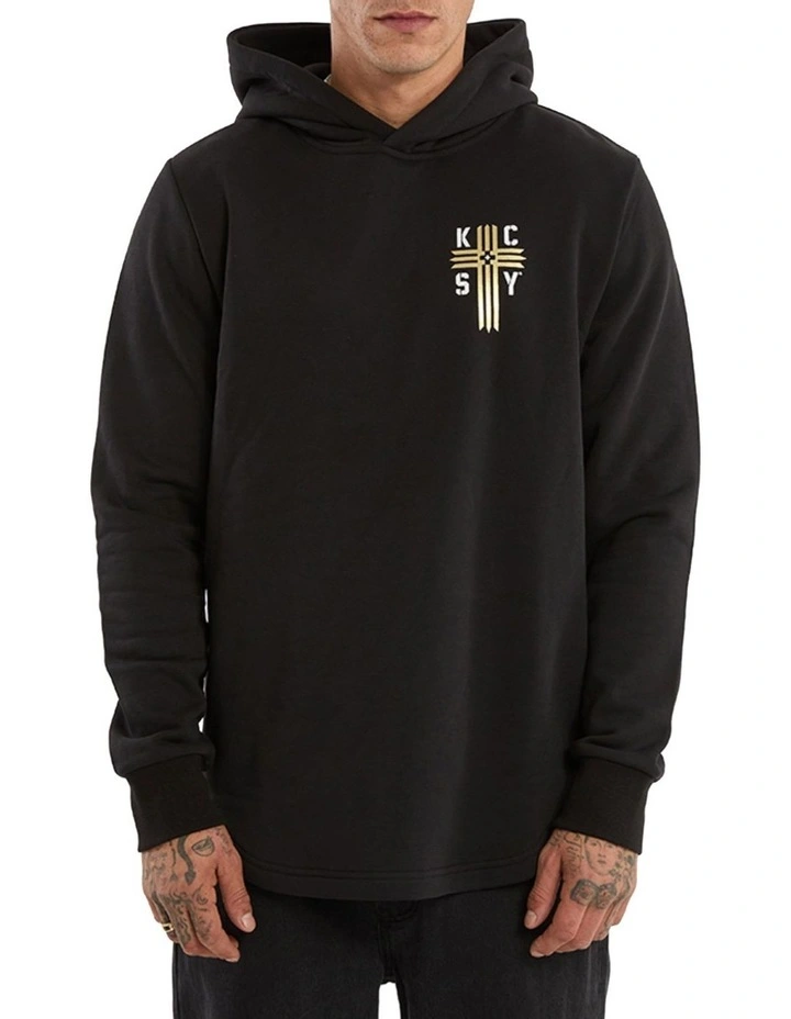 Guardian Dual Curved Hoodie in Black image 4