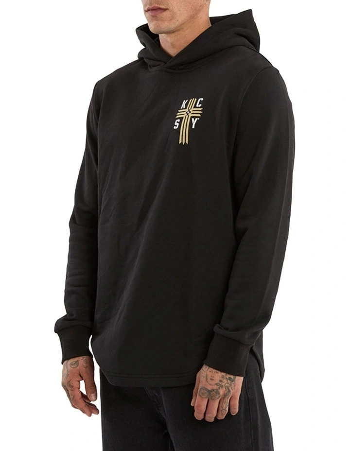Guardian Dual Curved Hoodie in Black image 5