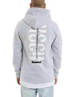 Sharp Layered Hoodie in Grey