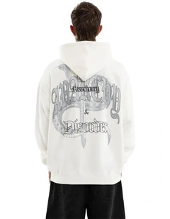 Entropy Oversized Hoodie in White