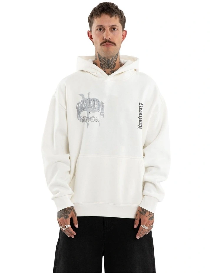 Entropy Oversized Hoodie in White image 2