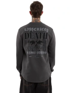 Insurgence Dual Curved Sweater in Grey