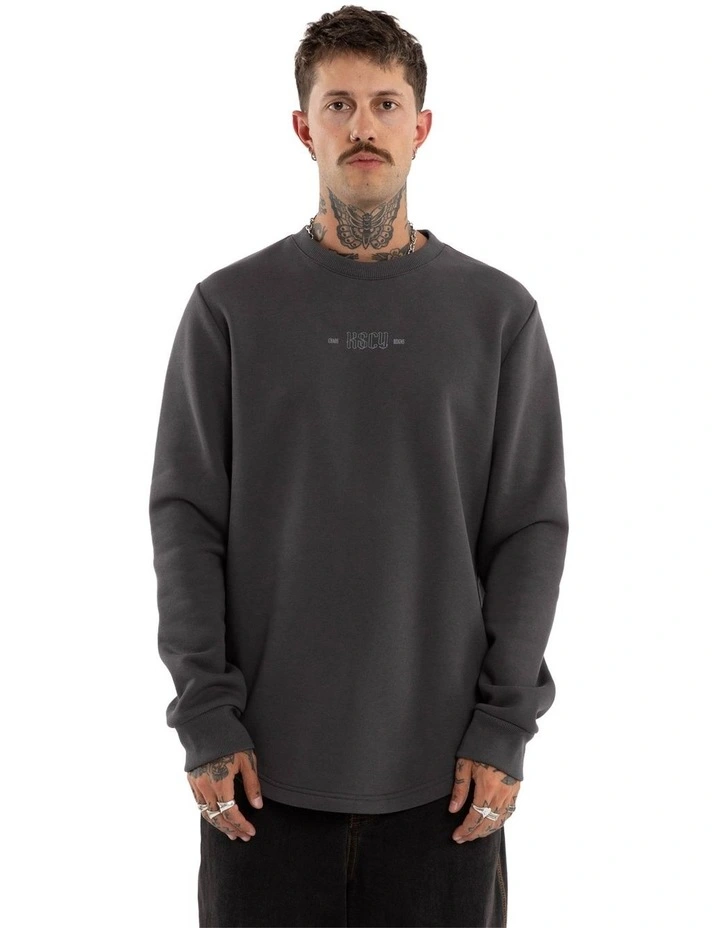 Insurgence Dual Curved Sweater in Grey image 2